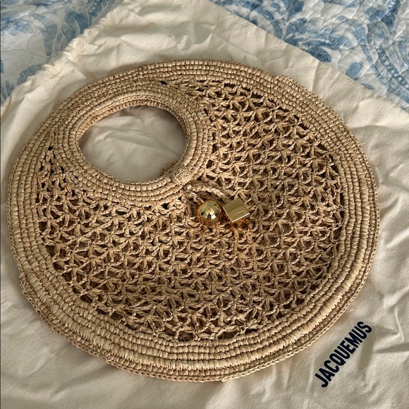 Jacquemus Spiaggia Small raffia basket bag - Picture 4 of 4